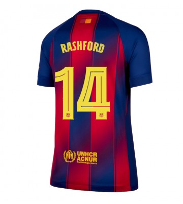 Barcelona Marcus Rashford #14 Primera Equipación Mujer 2025-26 Manga Corta